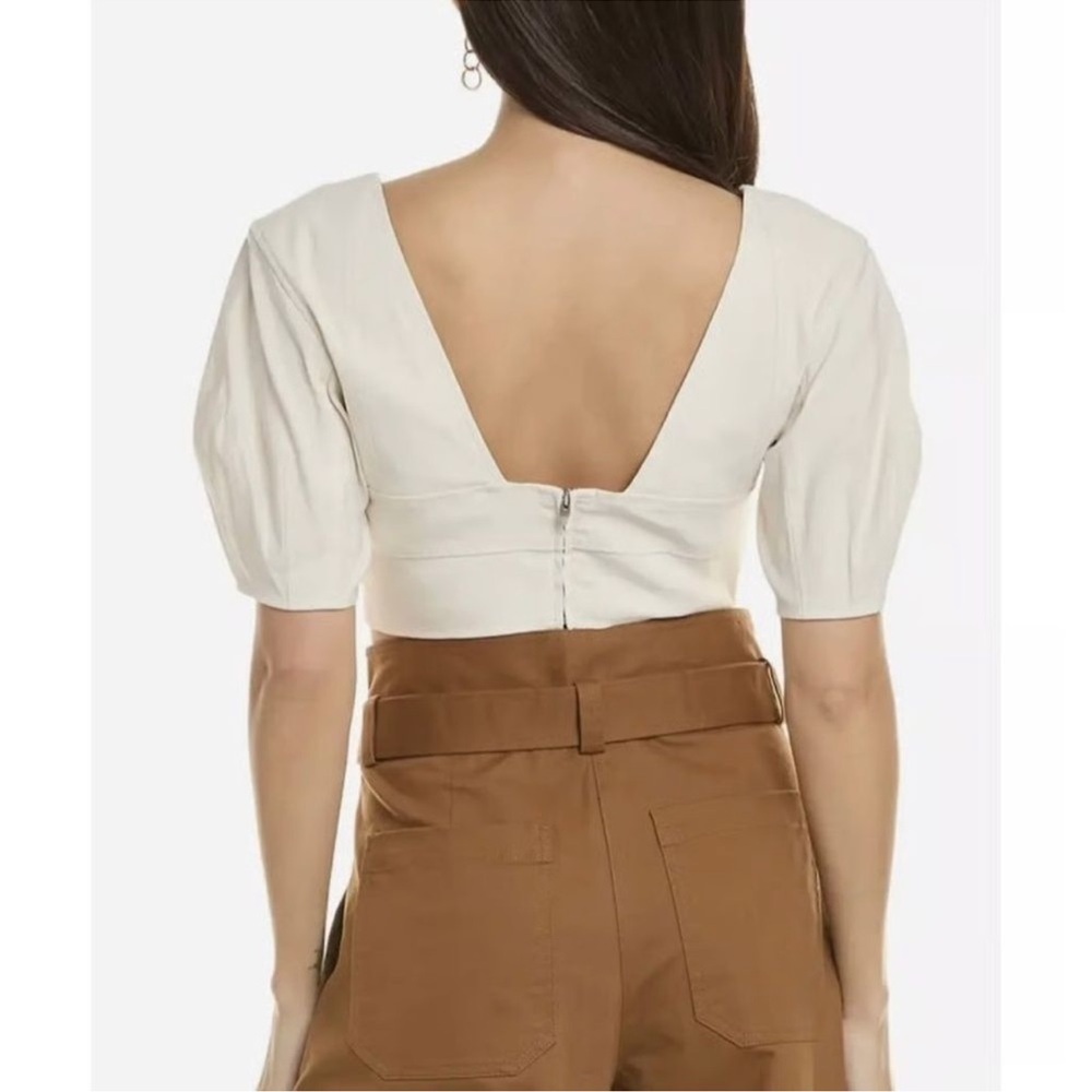 A.L.C. Linen Blend Gianna Top size 12 - Picture 2 of 12